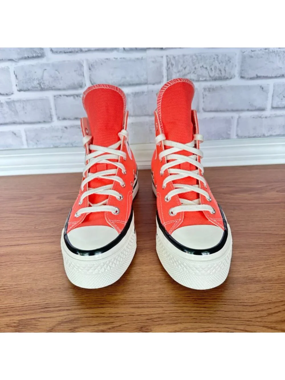 ❤️Converse Chuck 70 Plus Hi Top Platform Sz 7 Mens Shoes Orange Sneaker A06432C